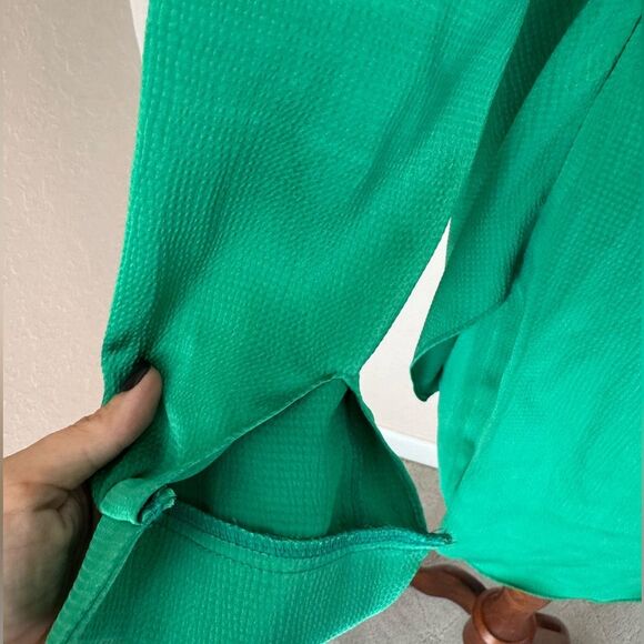 Rumer The Label Allegra Shirt Dress in Green Mini with collar S - Picture 6 of 14